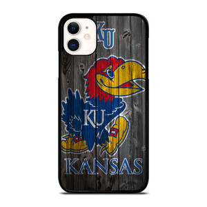 KANSAS JAYHAWKS WOODEN LOGO iPhone 11 Case Cover KANSAS JAYHAWKS WOODEN LOGO iPhone 11 Case Cover