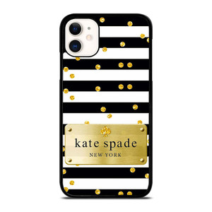 KATE SPADE POLKADOTS GOLD iPhone 11 Case Cover