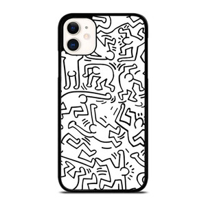 KEITH HARING BLACK WHITE iPhone 11 Case Cover