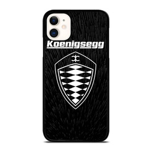 KOENIGSEGG LOGO BLACK PATTERN iPhone 11 Case Cover