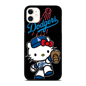 LA DODGERS HELLO KITTY BASEBALL iPhone 11 Case Cover