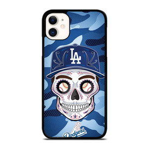 LA DODGERS SKULL CAMO iPhone 11 Case Cover LA DODGERS SKULL CAMO iPhone 11 Case Cover