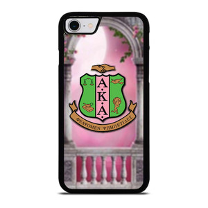 AKA PINK AND GREEN LOGO iPhone SE 2022 Case Cover