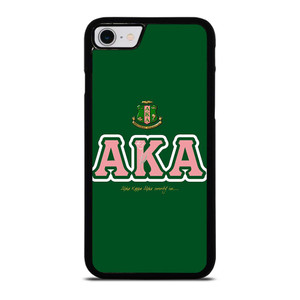 AKA PINK AND GREEN SIMPLE LOGO iPhone SE 2022 Case Cover
