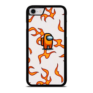 AMONG US ORANGE FLAMES iPhone SE 2022 Case Cover
