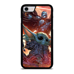 BABY YODA AND THE MANDALORIAN STAR WARS iPhone SE 2022 Case Cover