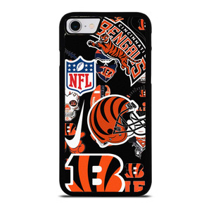 CINCINNATI BENGALS NFL STICKER BOMB iPhone SE 2022 Case Cover