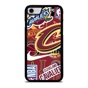 CLEVELAND CAVALIERS NBA STICKER BOMB iPhone SE 2022 Case Cover