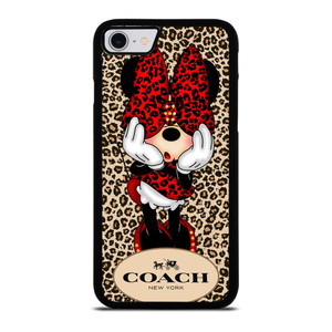 COACH MINNIE MOUSE LEOPARD iPhone SE 2022 Case Cover