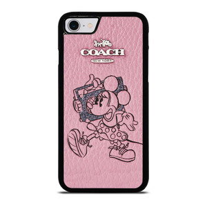 COACH MINNIE MOUSE PINK iPhone SE 2022 Case Cover