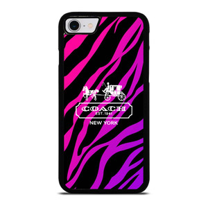 COACH NEW YORK BLACK VIOLET iPhone SE 2022 Case Cover COACH NEW YORK BLACK VIOLET iPhone SE 2022 Case Cover