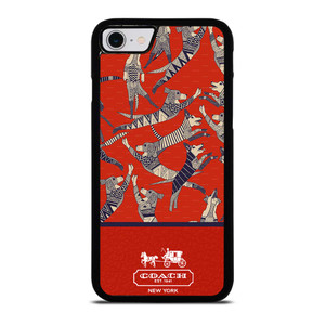 COACH NEW YORK DOG PARTY iPhone SE 2022 Case Cover
