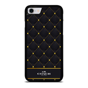 COACH NEW YORK GOLD PATTERN iPhone SE 2022 Case Cover