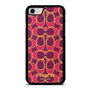 COACH NEW YORK PINK GOLD iPhone SE 2022 Case Cover