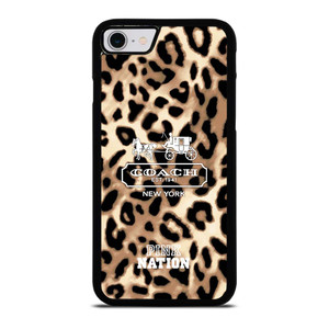 COACH NEW YORK PINK NATION LEPOARD iPhone SE 2022 Case Cover