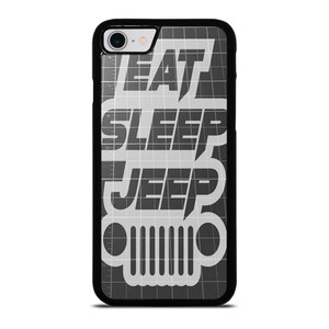 EAT SLEEP JEEP LOGO iPhone SE 2022 Case Cover