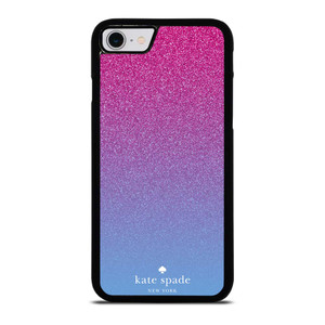 KATE SPADE NEW YORK PINK BLUE GLITTER iPhone SE 2022 Case Cover