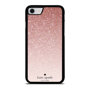 KATE SPADE NEW YORK ROSE WHITE GLITTER iPhone SE 2022 Case Cover
