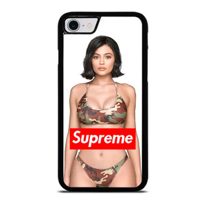 KYLIE JENNER SUPREME CAMO iPhone SE 2022 Case Cover