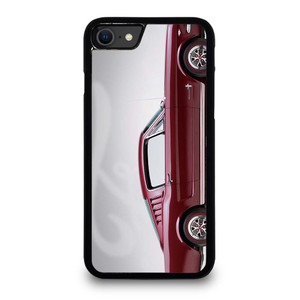 1965 FORD MUSTANG RED CAR iPhone SE 2020 Case Cover 1965 FORD MUSTANG RED CAR iPhone SE 2020 Case Cover