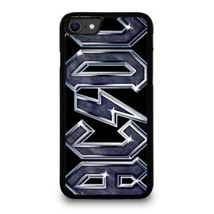 ACDC METAL CARBON LOGO iPhone SE 2020 Case Cover