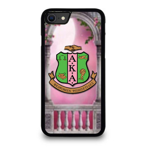 AKA PINK AND GREEN LOGO iPhone SE 2020 Case Cover