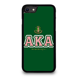 AKA PINK AND GREEN SIMPLE LOGO iPhone SE 2020 Case Cover