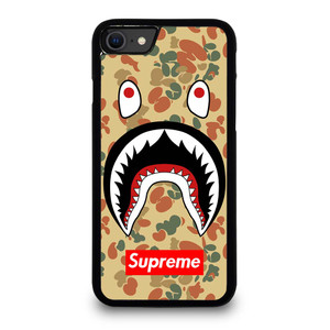 BAPE CAMO SHARK SUPREME iPhone SE 2020 Case Cover