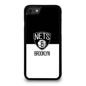 BROOKLYN NETS NBA BLACK WHITE iPhone SE 2020 Case Cover
