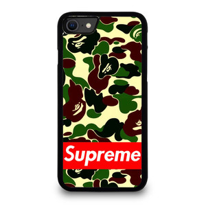 CAMO BAPE SUPREME iPhone SE 2020 Case Cover