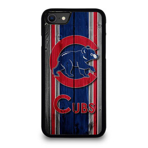 CHICAGO CUBS WOODEN LOGO iPhone SE 2020 Case Cover