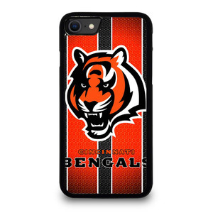 CINCINNATI BENGALS METAL SYMBOL iPhone SE 2020 Case Cover
