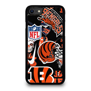 CINCINNATI BENGALS NFL STICKER BOMB iPhone SE 2020 Case Cover