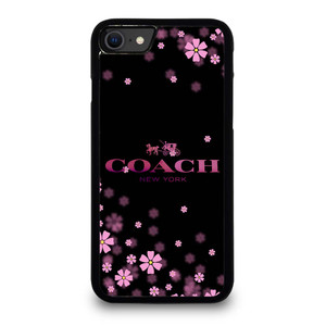 COACH FLOWERS PURPLE iPhone SE 2020 Case Cover