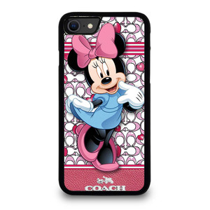 COACH MINNIE MOUSE PINK PATTERN iPhone SE 2020 Case Cover