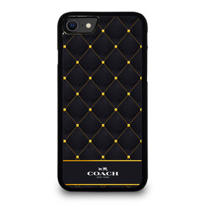 COACH NEW YORK GOLD PATTERN iPhone SE 2020 Case Cover