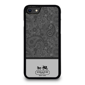 COACH NEW YORK GREY BATIK iPhone SE 2020 Case Cover COACH NEW YORK GREY BATIK iPhone SE 2020 Case Cover