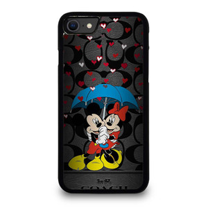 COACH NEW YORK MICKEY MINNIE MOUSE UMBRELLA iPhone SE 2020 Case Cover