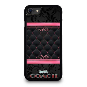 COACH NEW YORK PINK BLACK iPhone SE 2020 Case Cover