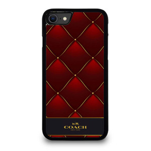 COACH NEW YORK RED GOLD iPhone SE 2020 Case Cover
