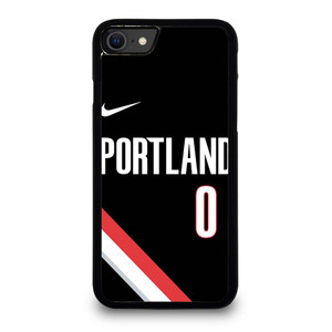 DAMIAN LILLARD PORTLAND TRAIL BLAZERS BLACK iPhone SE 2020 Case Cover