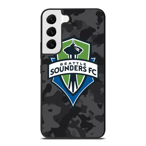 SEATTLE SOUNDERS FC MLS BLACK CAMO Samsung Galaxy S22 Case Cover