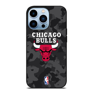 CHICAGO BULLS BLACK CAMO iPhone 13 Pro Max Case Cover
