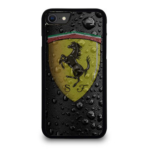 FERRARI DROP WATER BLACK iPhone SE 2020 Case Cover