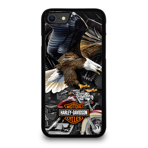 HARLEY DAVIDSON EAGLE METAL LOGO iPhone SE 2020 Case Cover
