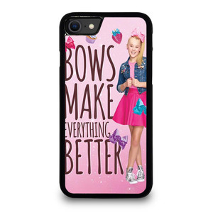 JOJO SIWA BOWS MAKE EVERYTHING BETTER iPhone SE 2020 Case Cover JOJO SIWA BOWS MAKE EVERYTHING BETTER iPhone SE 2020 Case Cover