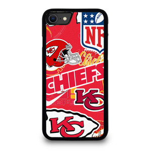 KANSAS CITY CHIEFS NFL STICKER BOMB iPhone SE 2020 Case Cover