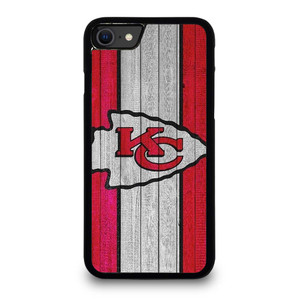 KANSAS CITY CHIEFS WOODEN LOGO iPhone SE 2020 Case Cover