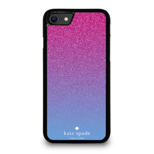 KATE SPADE NEW YORK PINK BLUE GLITTER iPhone SE 2020 Case Cover