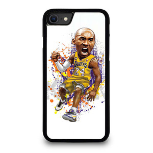 LA LAKERS KOBE BRYANT CARTOON iPhone SE 2020 Case Cover
